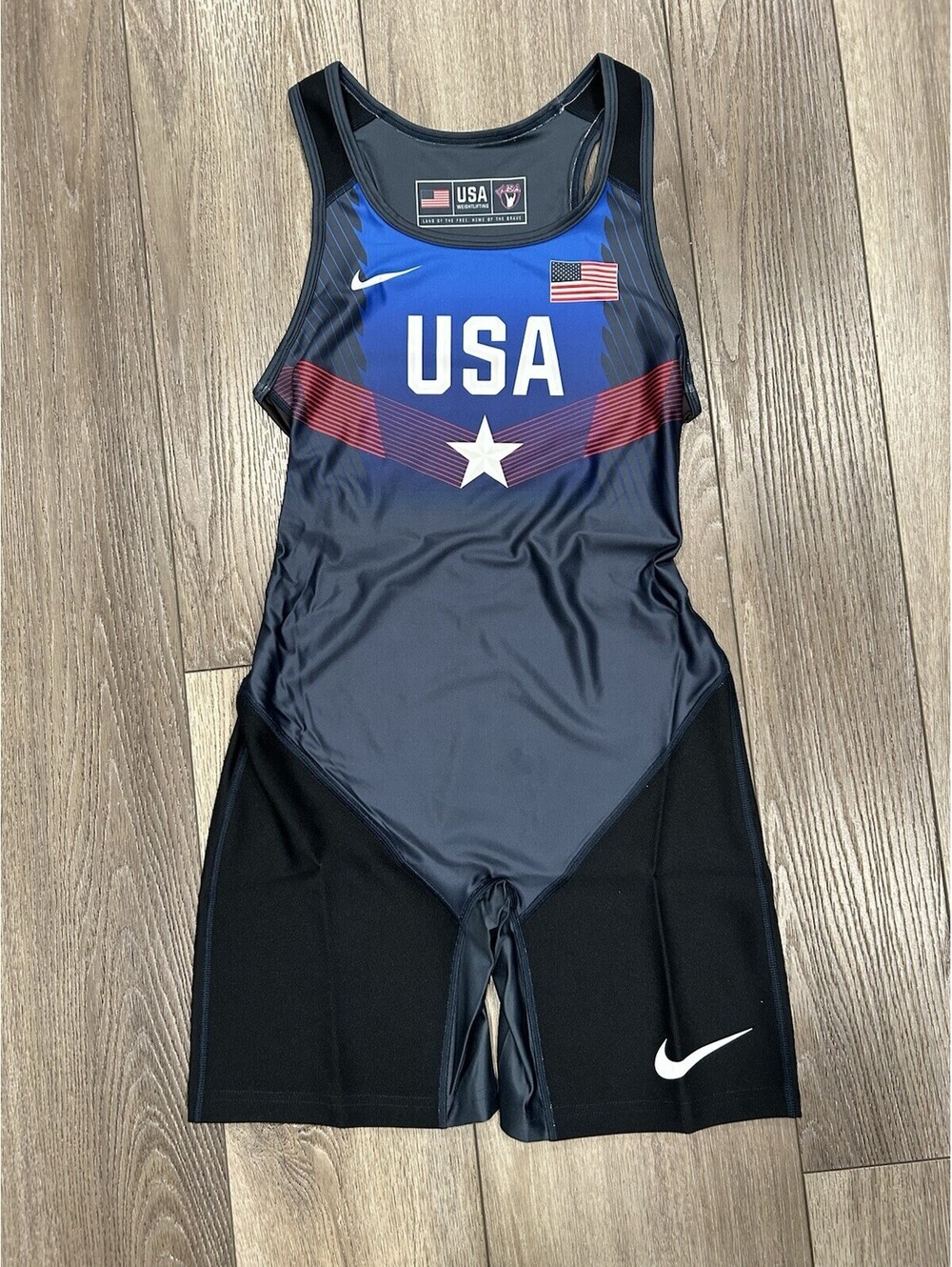 Nike USA Weightlifting Wrestling Singlet National Team Gym Stars - Women Small